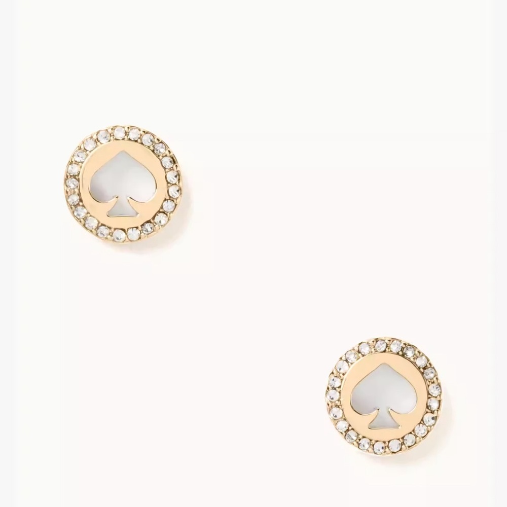 Kate Spade - Spot the Spade Gold Earrings